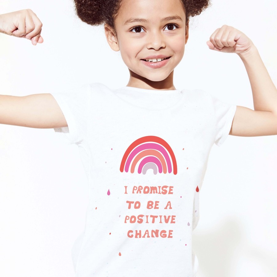 Girls EGG New York Tops | A Positive Change Tee Pink