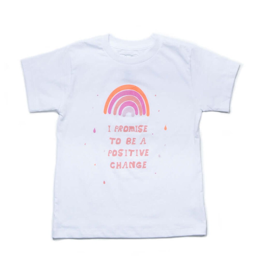 Girls EGG New York Tops | A Positive Change Tee Pink