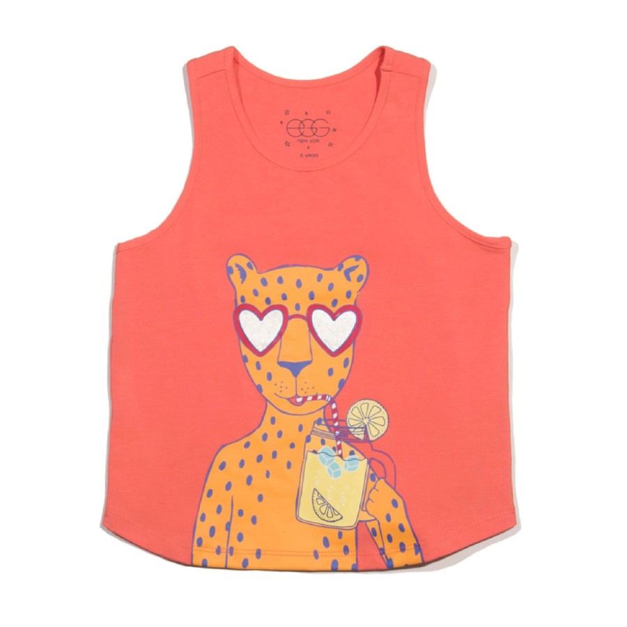 Girls EGG New York Tops | Dixie Tank Coral