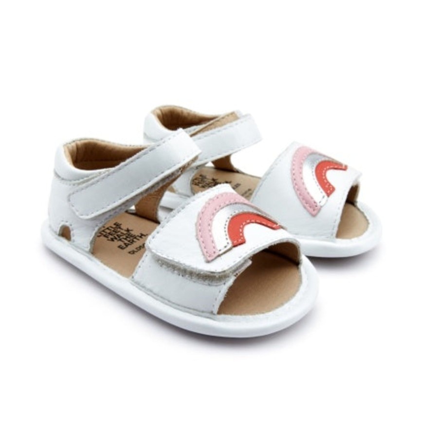 Girls EGG New York | Old Soles Rainbow Bambini Sandal White