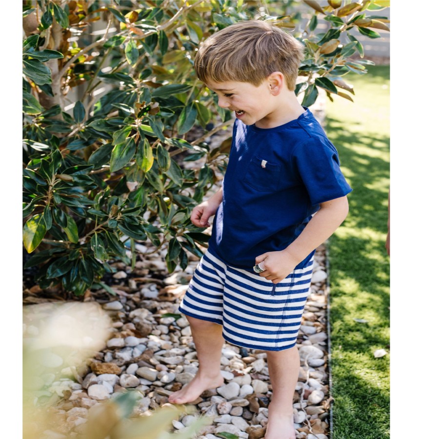 Boys EGG New York Tops | Classic Vincent Tee Navy