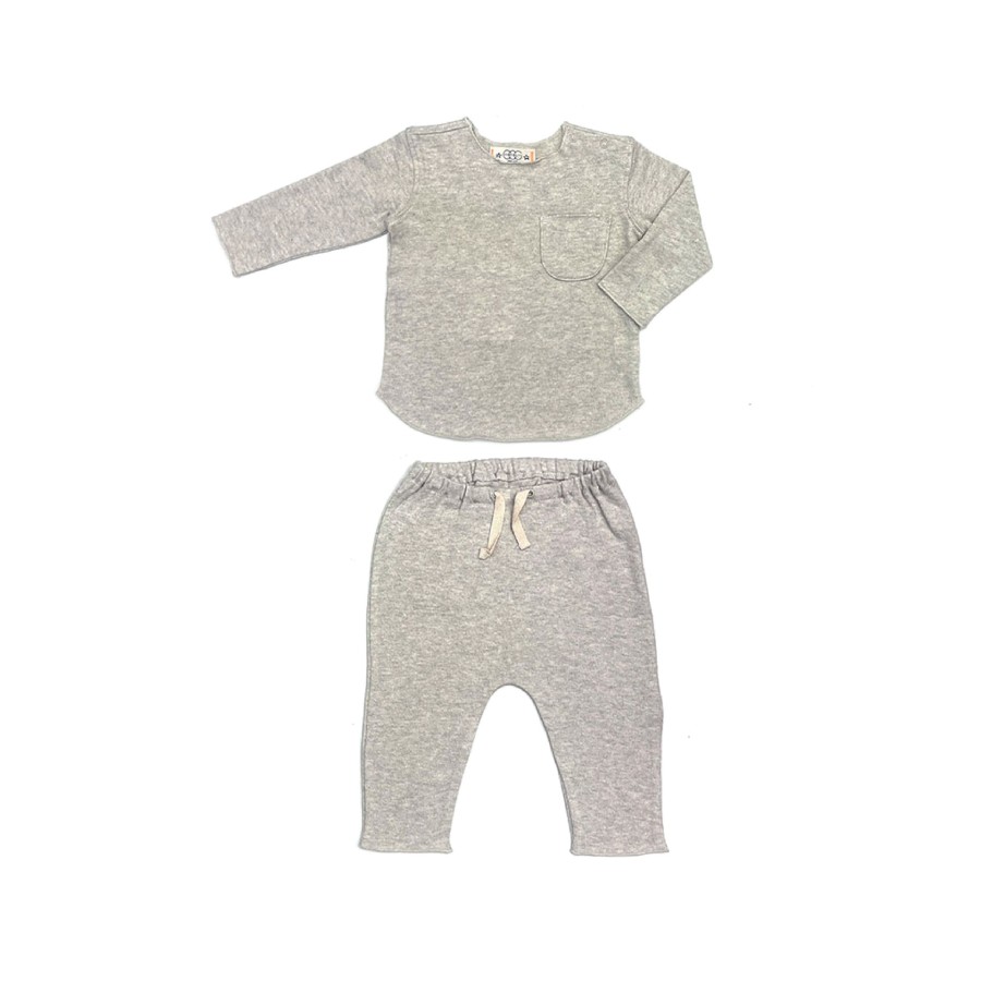 Baby EGG New York Baby Sets | Bobbi Sweaterknit Set Oat