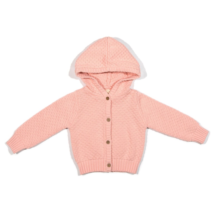 Girls EGG New York Tops | Bubble Knit Carson Hoodie Rose