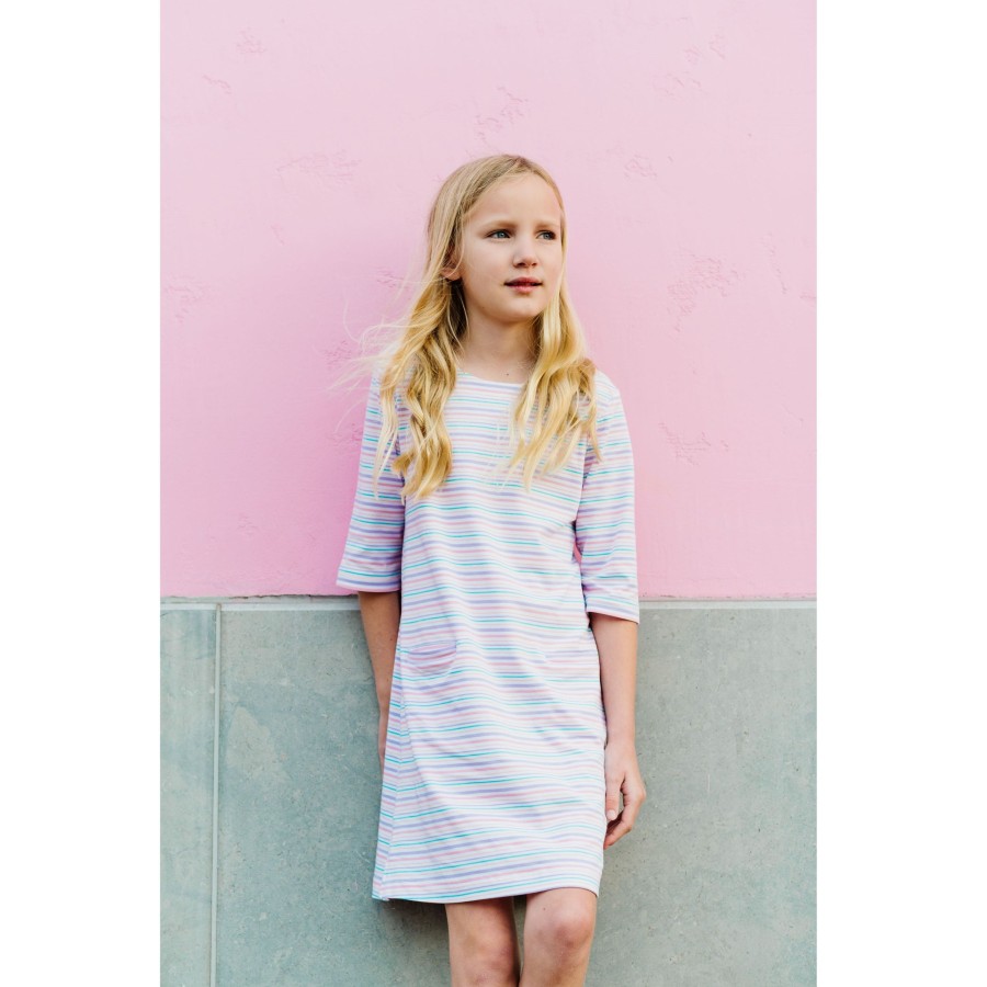 Girls EGG New York Dresses + Rompers | Striped Elsie Dress Multi