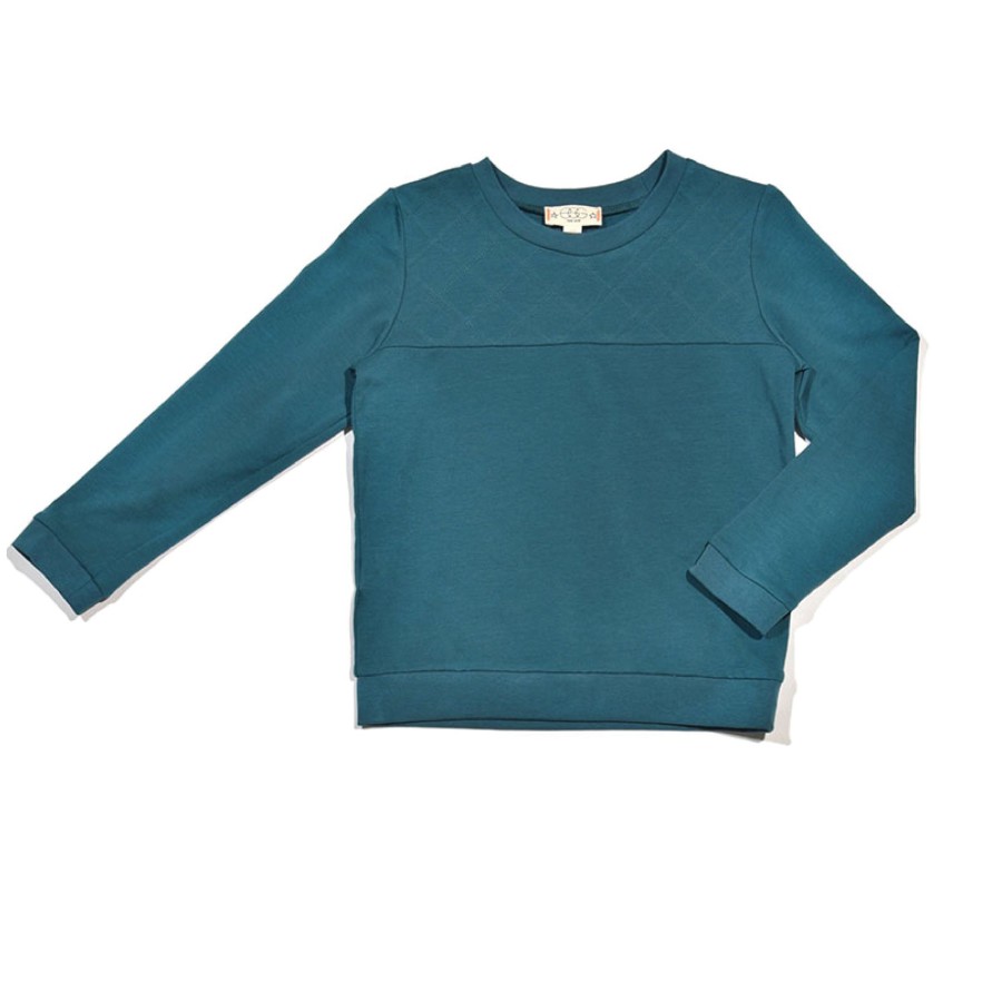 Boys EGG New York Tops | Quilted Archer Sweatshirt Blue