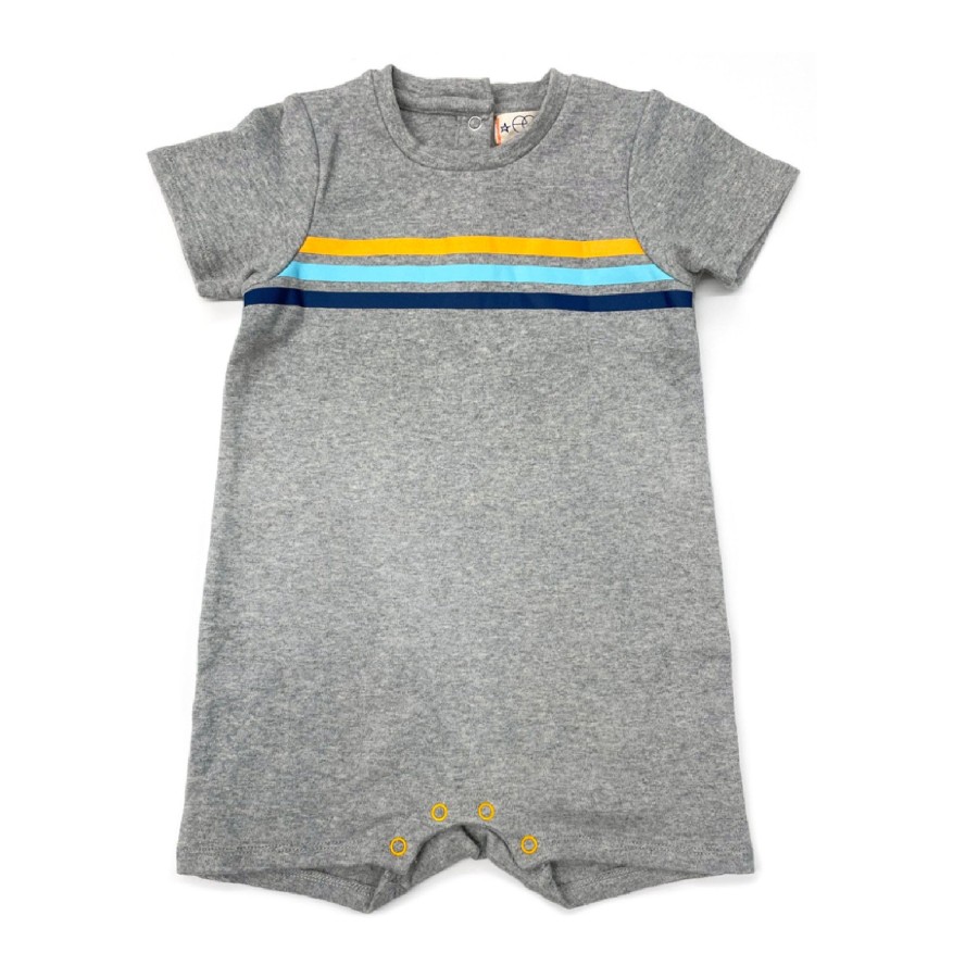 Baby EGG New York Baby Rompers | Willie Romper Grey