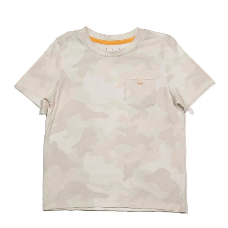 Boys EGG New York Tops | Grey Vincent Tee Camo