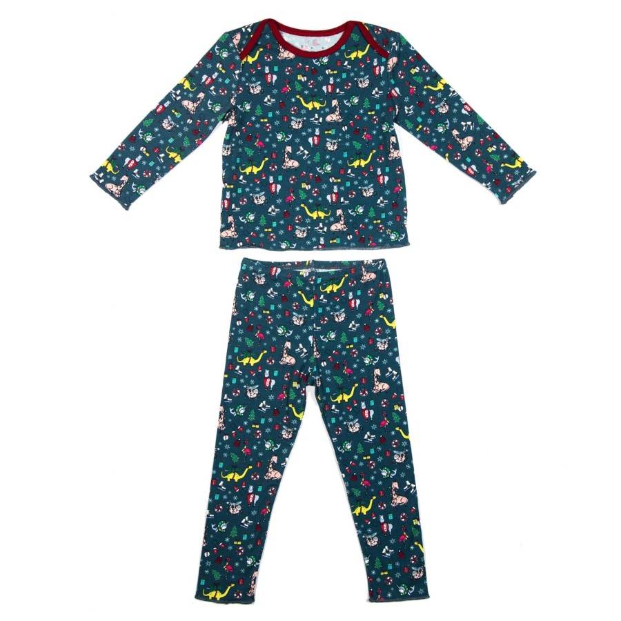 Boys EGG New York Loungewear | Holiday Party Tegan Set Turquoise