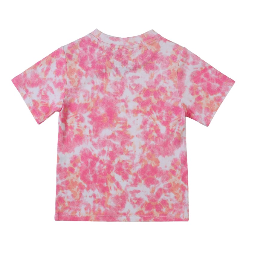 Girls EGG New York Tops | Tie Dye Cleo Tee Pink