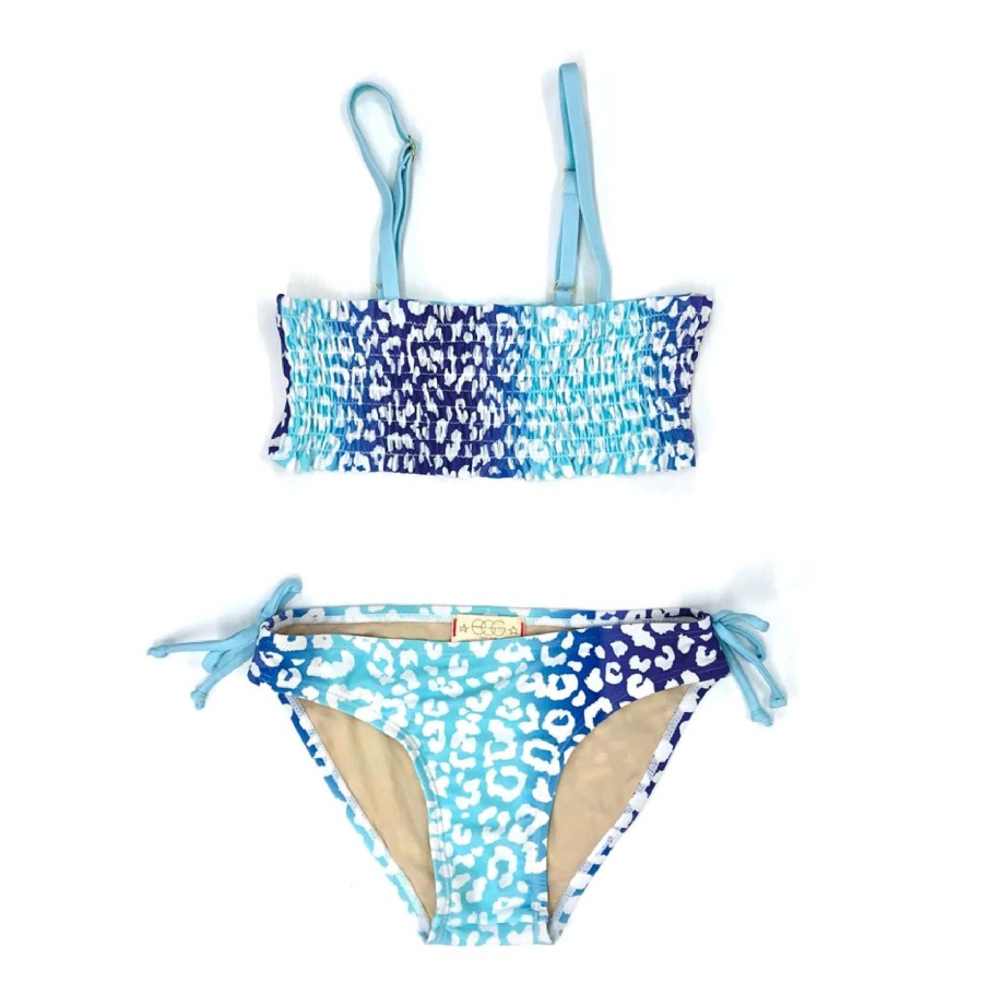 Girls EGG New York Swimwear | Liv Two Piece Aqua Print