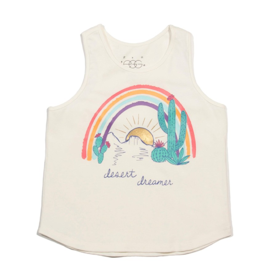 Girls EGG New York Tops | Dixie Tank Ivory