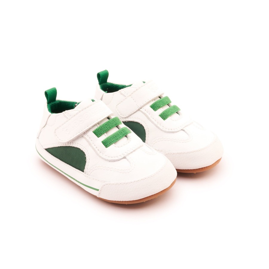 Boys EGG New York | Old Soles Meshy Sneaker Snow/Green