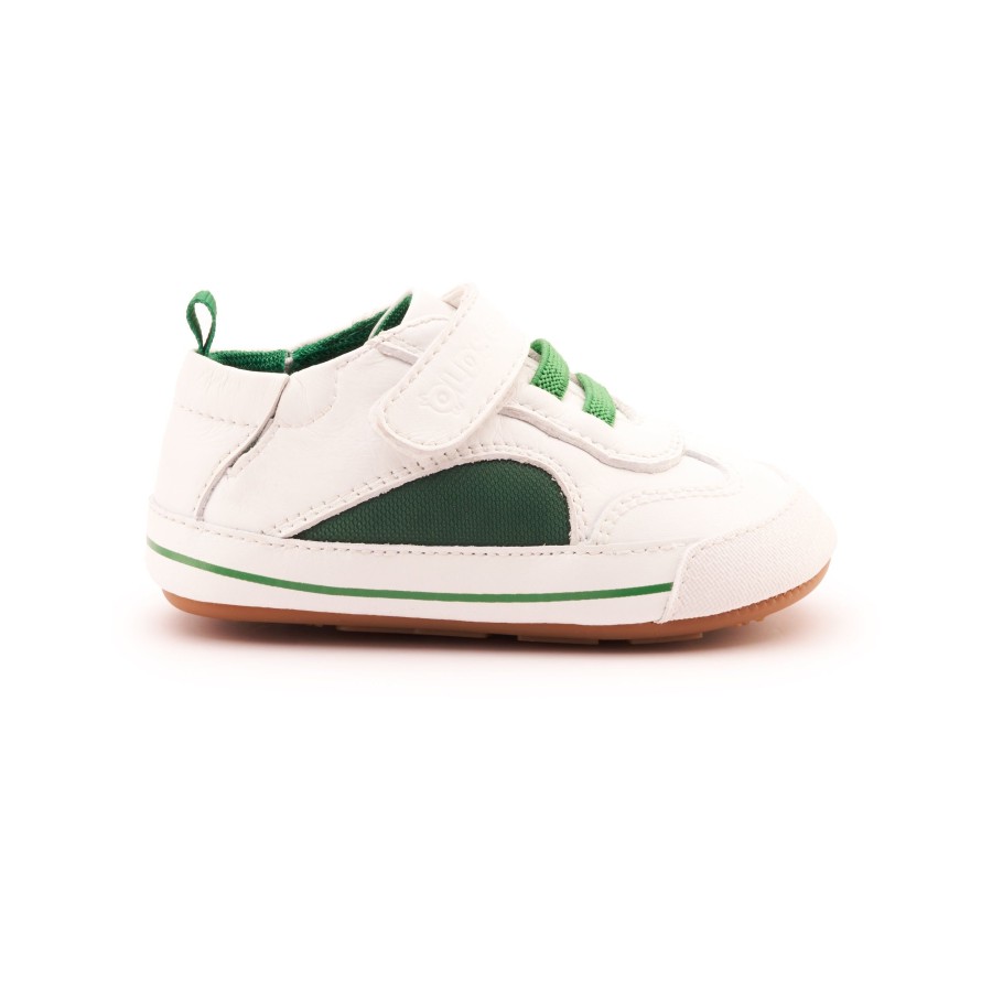 Boys EGG New York | Old Soles Meshy Sneaker Snow/Green