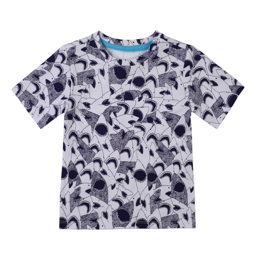 Boys EGG New York Tops | Damian Tee Shark Print