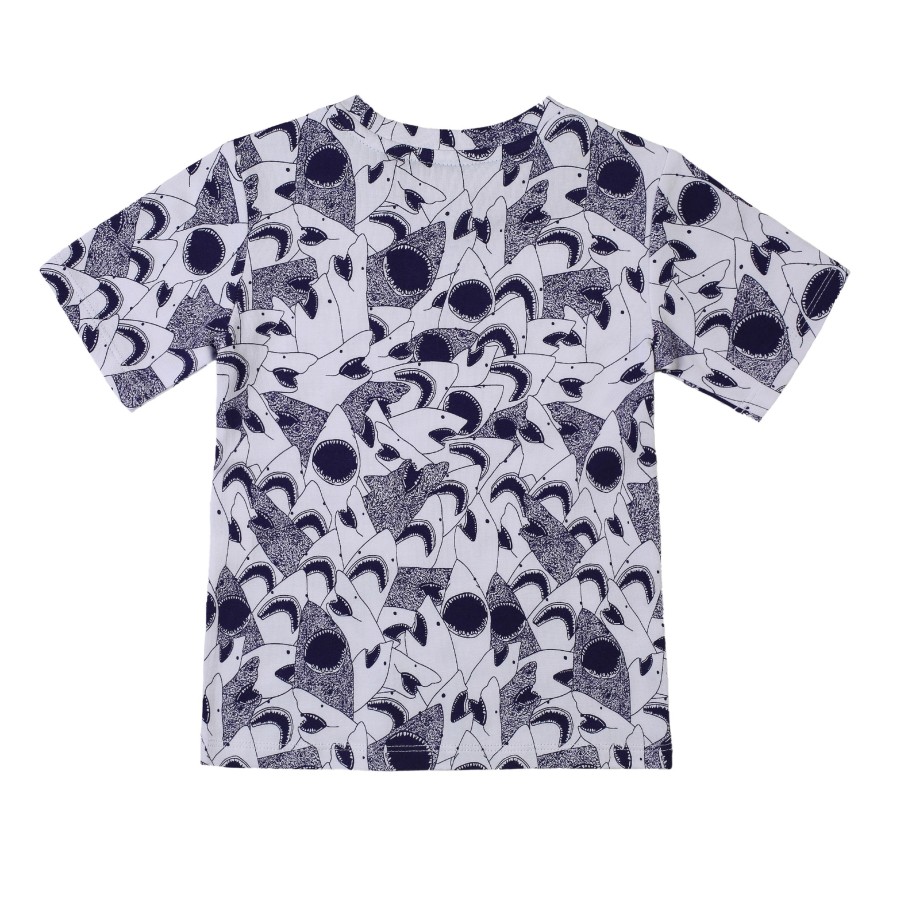 Boys EGG New York Tops | Damian Tee Shark Print