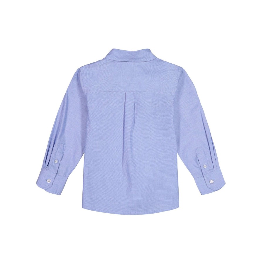 Boys EGG New York Tops | Andy & Evan Chambray Button-Down Light Blue