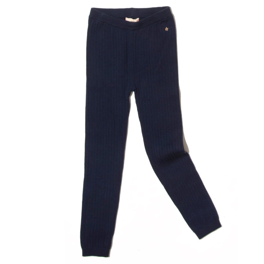 Girls EGG New York Bottoms | Ribbed Maddie Tight Navy