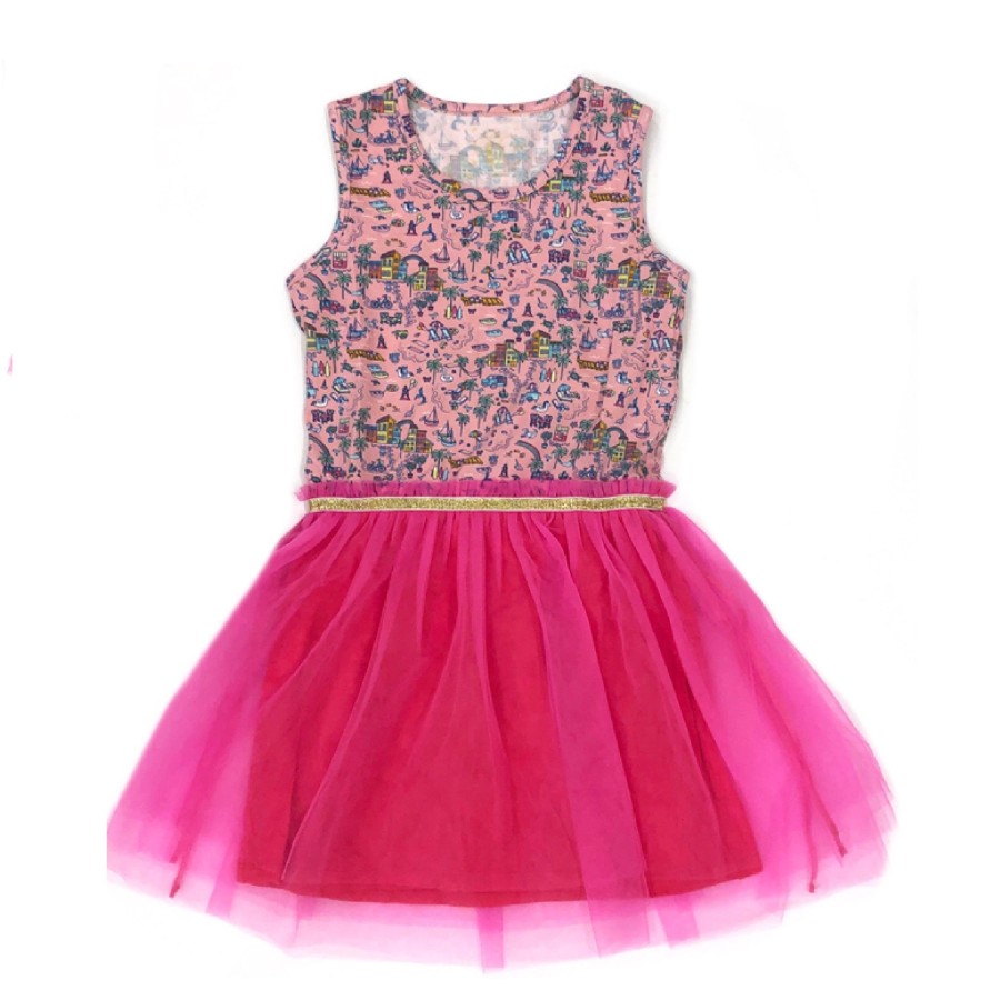 Girls EGG New York Dresses + Rompers | Kaia Dress Pink Print