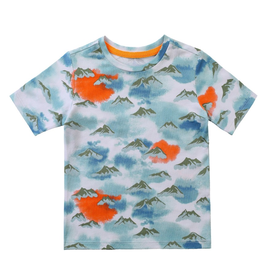 Boys EGG New York Tops | Mountain Print Damian Tee Multi