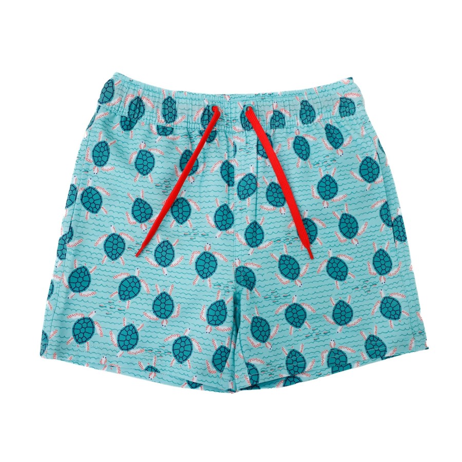 Boys EGG New York Swim | Turtle Print Tristan Trunk Sea