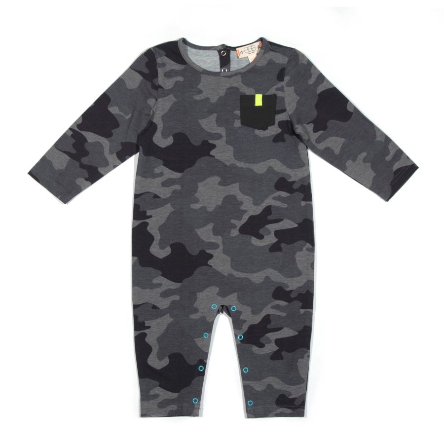 Baby EGG New York Baby Rompers | Midnight Tate Romper Camo