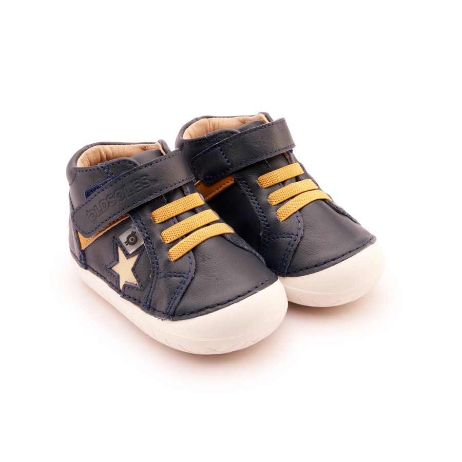 Boys EGG New York | Old Soles Rad Pave Sneaker Navy/Yema/Cream