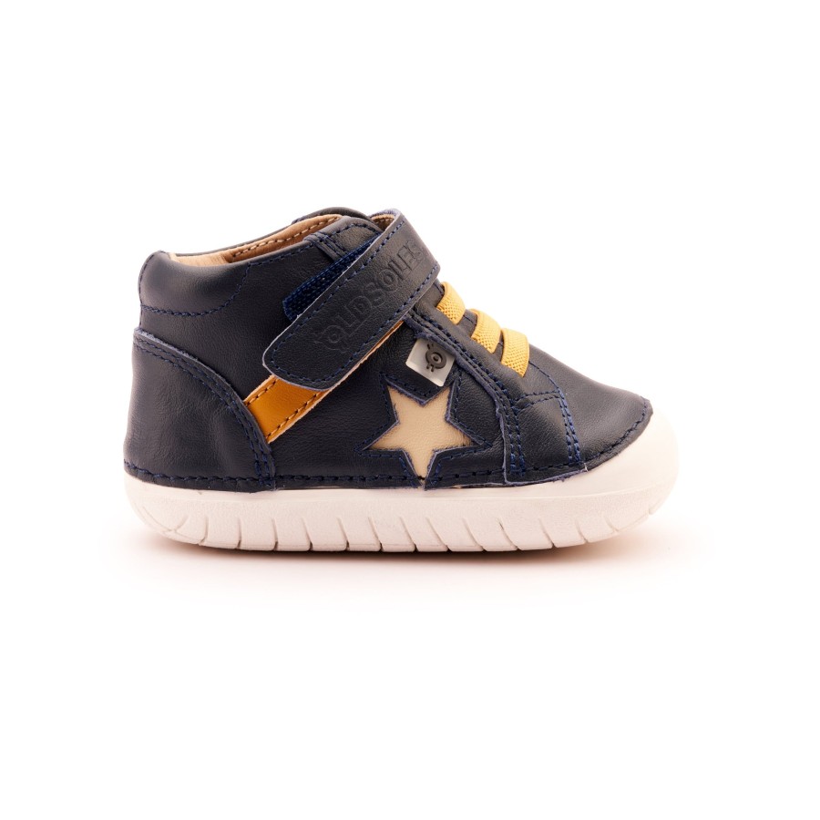 Boys EGG New York | Old Soles Rad Pave Sneaker Navy/Yema/Cream